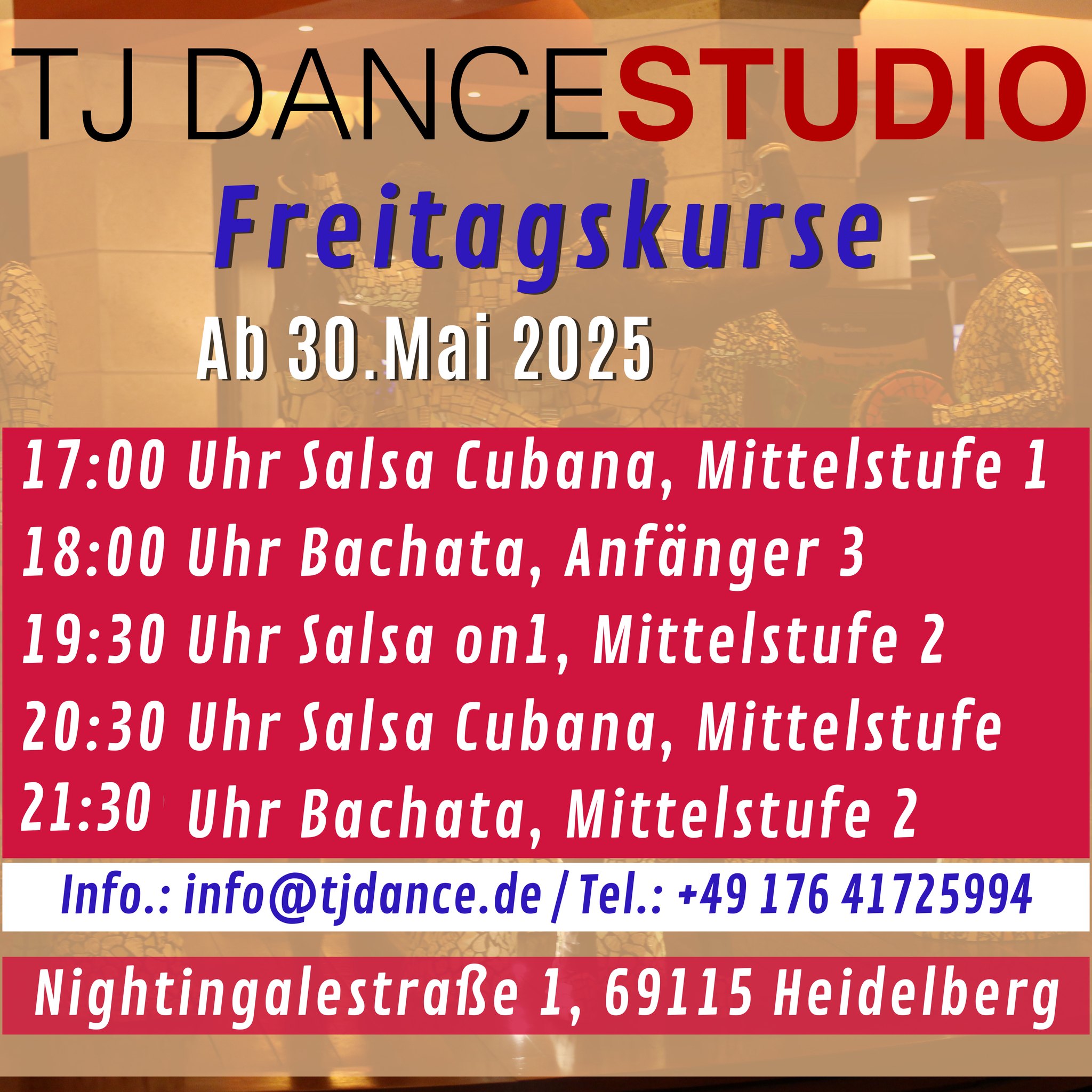 Hochzeitstanz, Hochzeitsvorbereitung, Tanzkurse, Brautpaar, Hochzeitsvorbereitungstanzkurse, Tanzschule heidelberg, Choreografie, Hochzeitsfeier, Hochzeitstanzkurs-Anbieter, bachata tanzen lernen, Salsa, Bachata, Tanzlehrer, Brautwalzer, Tanzschritte, Romantischer Hochzeitstanz, Tanzunterricht, Tanzen lernen, Bachata sensual, Hochzeitsvorbereitungstipps, Paartanzkurse, Tanzschule, salsa rueda, Tanzstunden, Paartanz, Tanzpartner, Anfängerkurse, Fortgeschrittenenkurse, Lateinamerikanische Tänze, Standardtänze, Gesellschaftstanz, Privatstunden, tanzen lernen, Tanzgemeinschaft, Tanzschule in Heidelberg, Tanzschule in Mannheim, Tanzschule in Schwetzingen, Tanzschule in Wieblingen, Tanzschule in Schriesheim, Tanzschule in Sandhausen, Tanzschule in Brühl, Tanzschule in Ketsch, Tanzschule in Oftersheim, Tanzschule in Ladenburg, Tanzschule in Walldorf, Tanzschule in Walldorf, Tanzschule in Eppelheim, Tanzschule in Dossemheim, Tanzschule in rohrbach, Tanzschule in Kircheim, Tanzschule in Leimen, Tanzschule in Weinheim, Tanzschule in ST.Leon, Tanzschule in Walldorf, Tanzschule in Boxberg, Tanzschule in Weststadt Heidelberg, Tanzschule in Bergheim, Tanzschule in Plankstadt, Tanzschule in Neuenheim, Tanzschule in Handschuhsheim